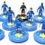 Subbuteo Andrew Table Soccer AC Milan 2020-21 third kit on WSB Professional bases